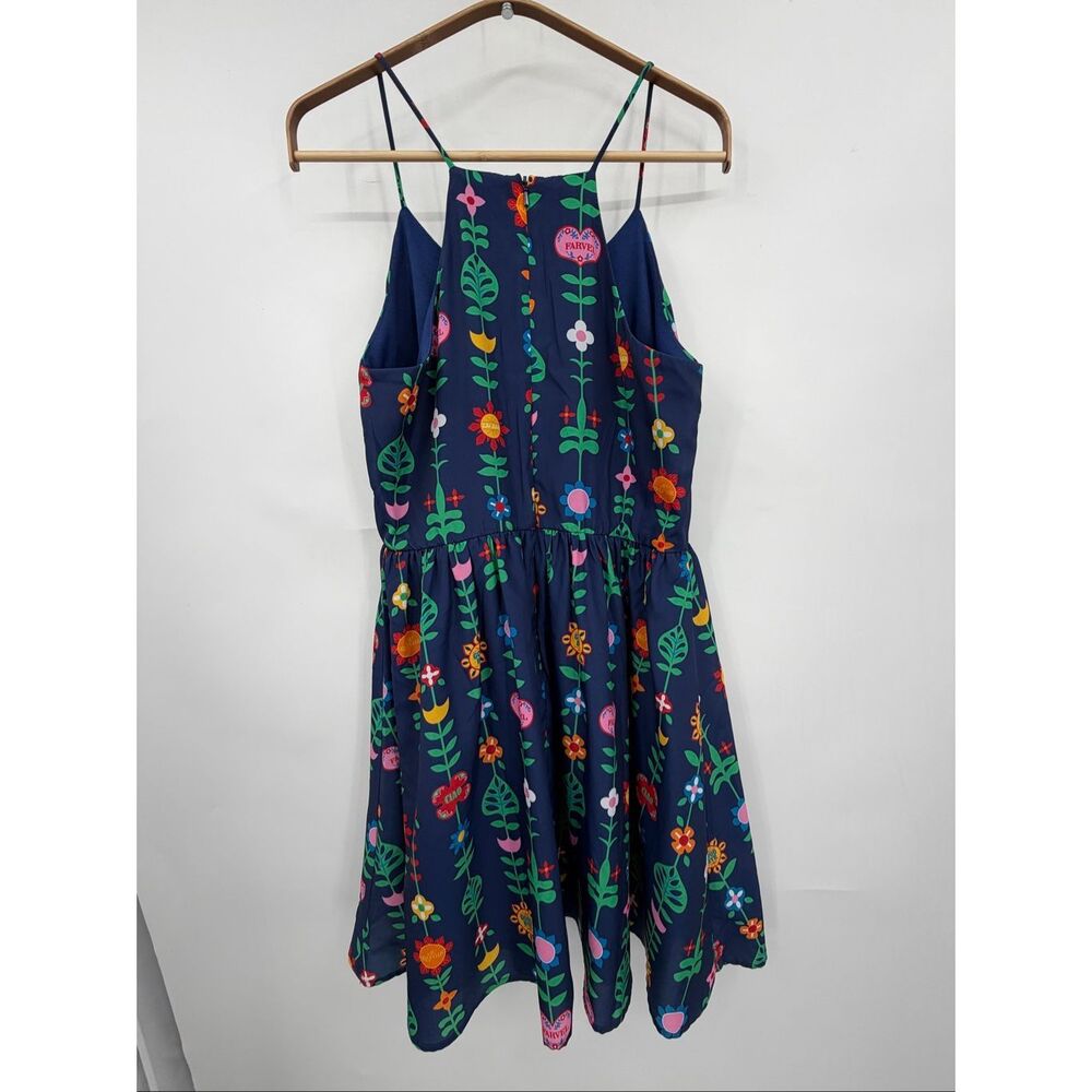 Disney Parks Blue It's a Small World Dapper Day Goodbye Halter Dress Size Medium - Picture 5 of 8